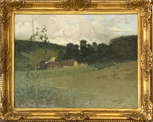 Pierre Eugène MONTEZIN "Paysage à Muzy-sur-Avre"