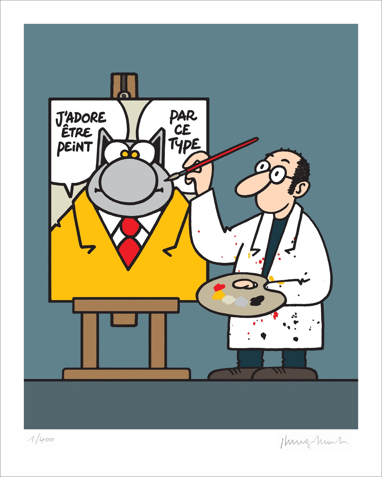 J'adore être peint