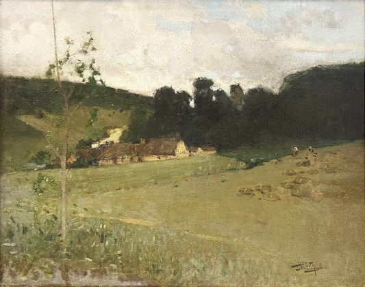 Pierre Eugène MONTEZIN "Paysage à Muzy-sur-Avre"