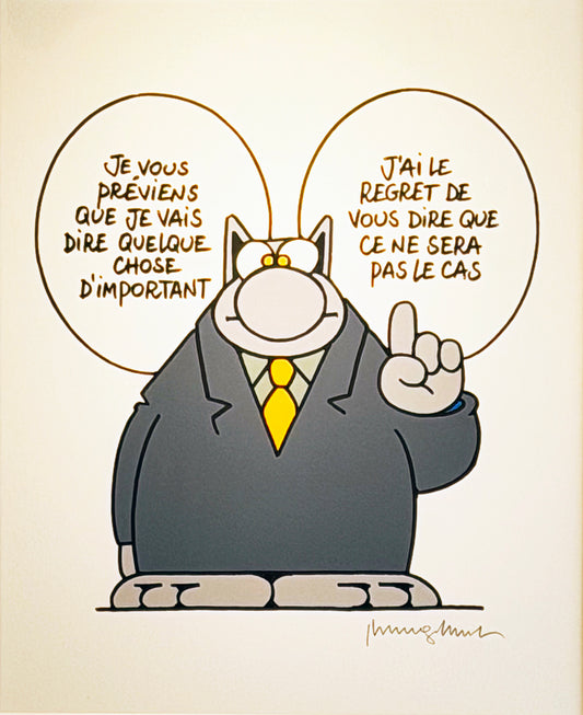 Philippe GELUCK "Quelque chose d'important"