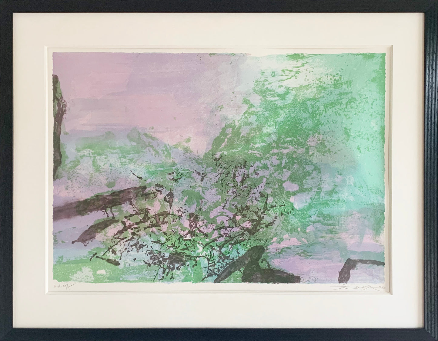 Zao-Wou Ki, lithographie originale