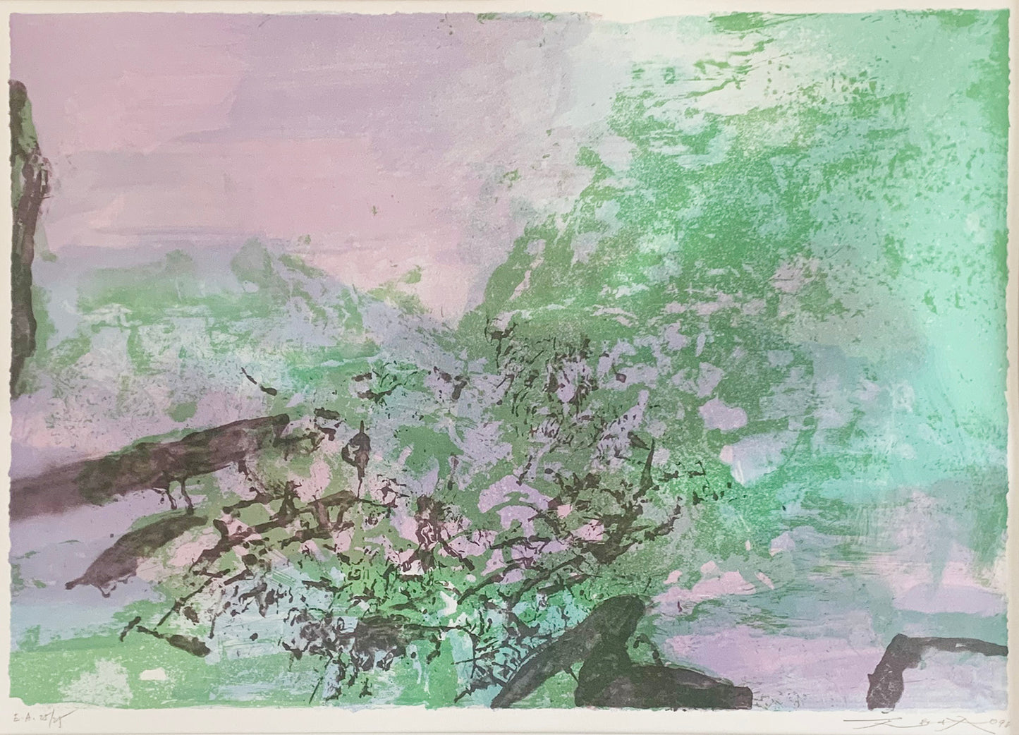 Zao-Wou Ki, lithographie originale